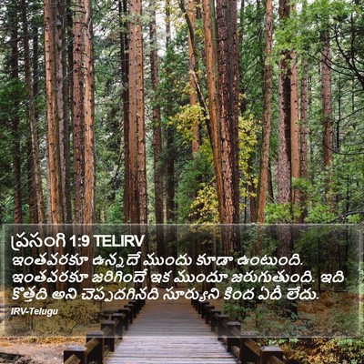 ప్రసంగి 1:9 TELIRV Bible Verse Image