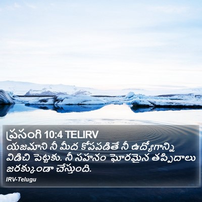 ప్రసంగి 10:4 TELIRV Bible Verse Image