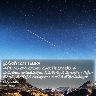 ప్రసంగి 12:11 TELIRV Bible Verse Image