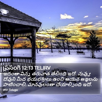 ప్రసంగి 12:13 TELIRV Bible Verse Image
