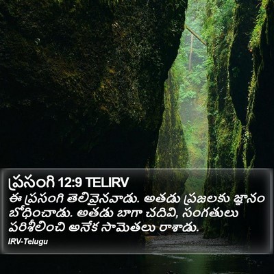 ప్రసంగి 12:9 TELIRV Bible Verse Image