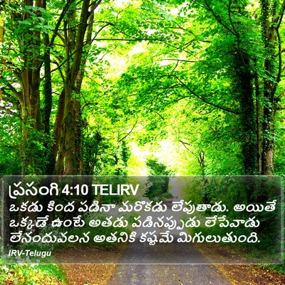 ప్రసంగి 4:10 TELIRV Bible Verse Image