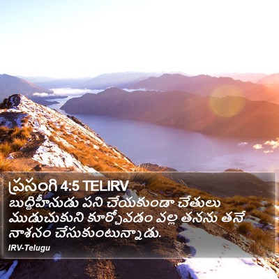 ప్రసంగి 4:5 TELIRV Bible Verse Image