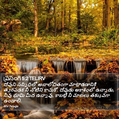 ప్రసంగి 5:2 TELIRV Bible Verse Image
