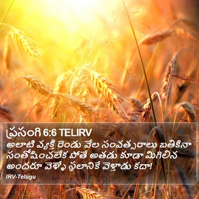 ప్రసంగి 6:6 TELIRV Bible Verse Image