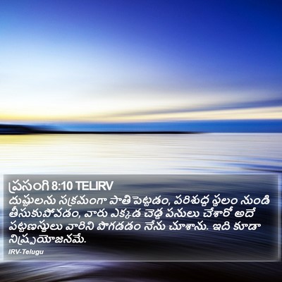 ప్రసంగి 8:10 TELIRV Bible Verse Image