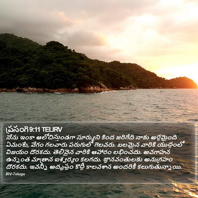 ప్రసంగి 9:11 TELIRV Bible Verse Image