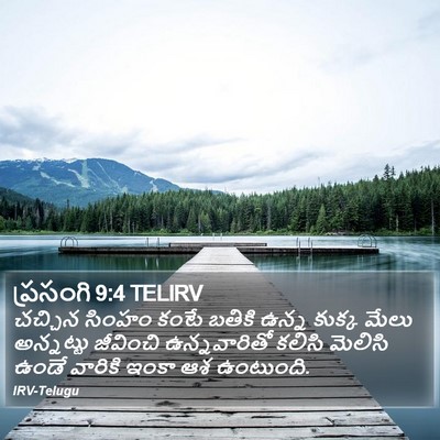 ప్రసంగి 9:4 TELIRV Bible Verse Image