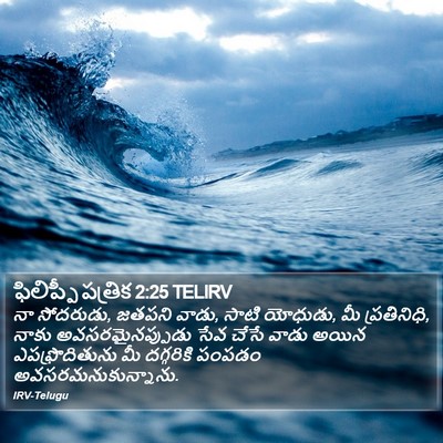 ఫిలిప్పీ పత్రిక 2:25 TELIRV Bible Verse Image
