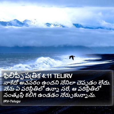 ఫిలిప్పీ పత్రిక 4:11 TELIRV Bible Verse Image