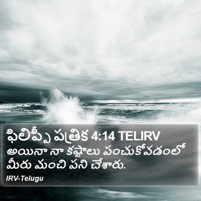 ఫిలిప్పీ పత్రిక 4:14 TELIRV Bible Verse Image