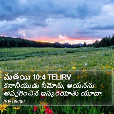 మత్తయి 10:4 TELIRV Bible Verse Image