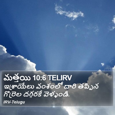 మత్తయి 10:6 TELIRV Bible Verse Image