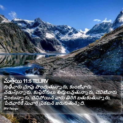 మత్తయి 11:5 TELIRV Bible Verse Image