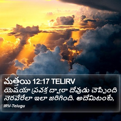 మత్తయి 12:17 TELIRV Bible Verse Image