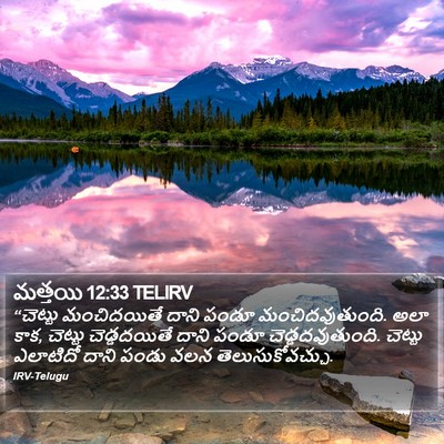 మత్తయి 12:33 TELIRV Bible Verse Image