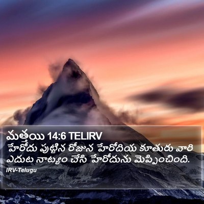మత్తయి 14:6 TELIRV Bible Verse Image