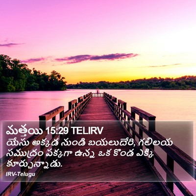 మత్తయి 15:29 TELIRV Bible Verse Image