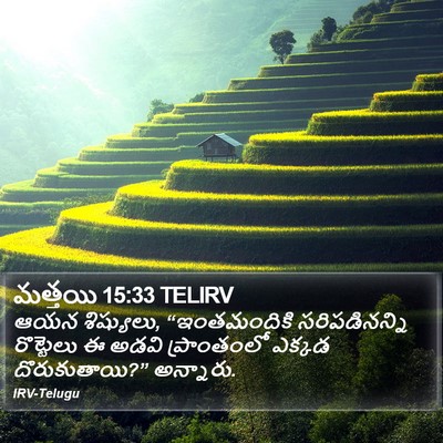 మత్తయి 15:33 TELIRV Bible Verse Image