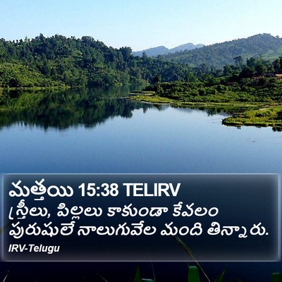 మత్తయి 15:38 TELIRV Bible Verse Image