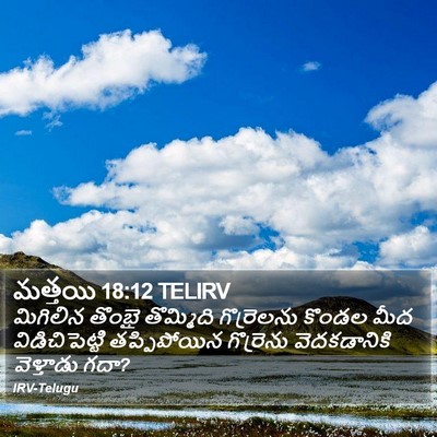మత్తయి 18:12 TELIRV Bible Verse Image