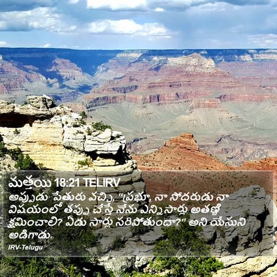 మత్తయి 18:21 TELIRV Bible Verse Image