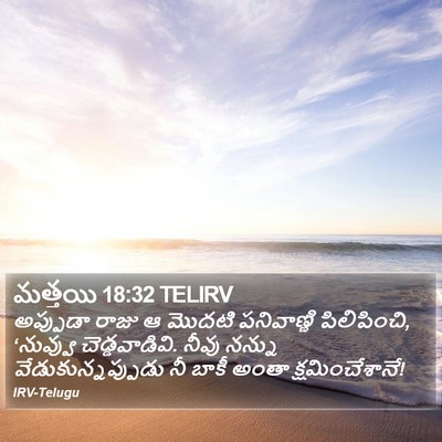 మత్తయి 18:32 TELIRV Bible Verse Image
