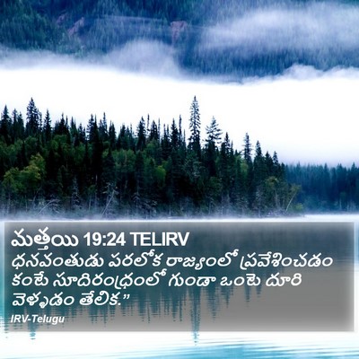 మత్తయి 19:24 TELIRV Bible Verse Image