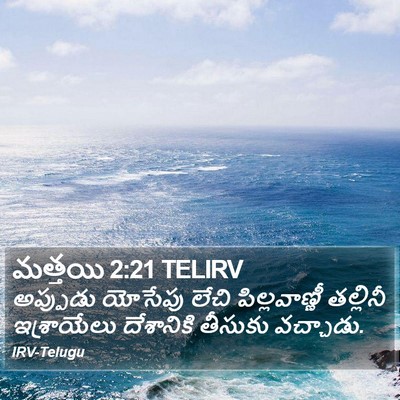 మత్తయి 2:21 TELIRV Bible Verse Image