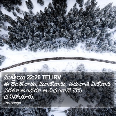 మత్తయి 22:26 TELIRV Bible Verse Image