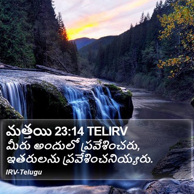 మత్తయి 23:14 TELIRV Bible Verse Image