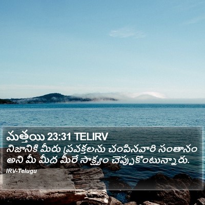 మత్తయి 23:31 TELIRV Bible Verse Image