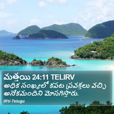 మత్తయి 24:11 TELIRV Bible Verse Image