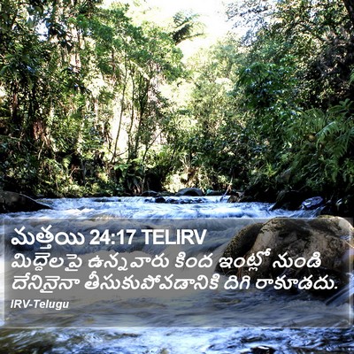 మత్తయి 24:17 TELIRV Bible Verse Image