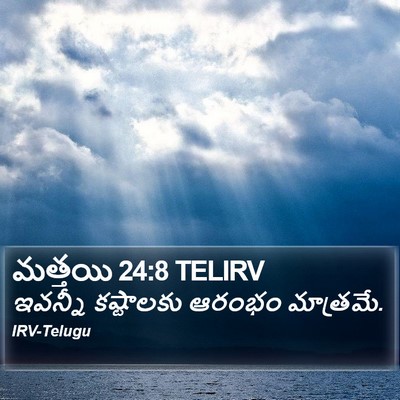 మత్తయి 24:8 TELIRV Bible Verse Image