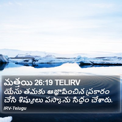 మత్తయి 26:19 TELIRV Bible Verse Image