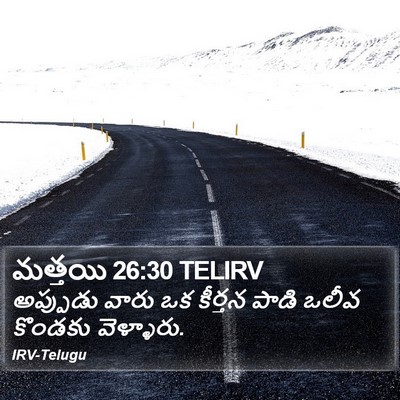 మత్తయి 26:30 TELIRV Bible Verse Image