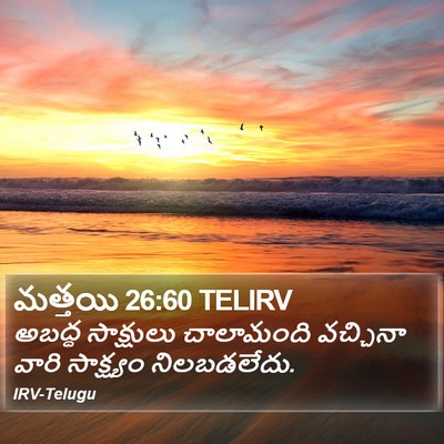 మత్తయి 26:60 TELIRV Bible Verse Image