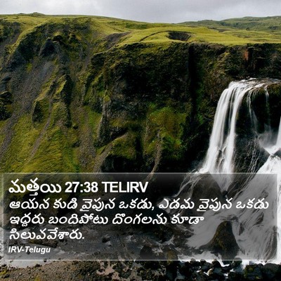 మత్తయి 27:38 TELIRV Bible Verse Image