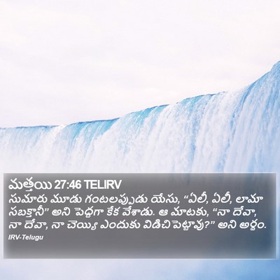 మత్తయి 27:46 TELIRV Bible Verse Image