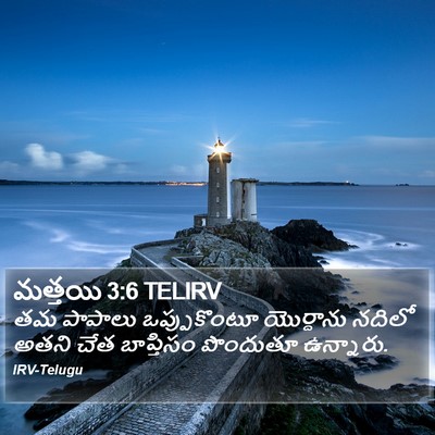మత్తయి 3:6 TELIRV Bible Verse Image