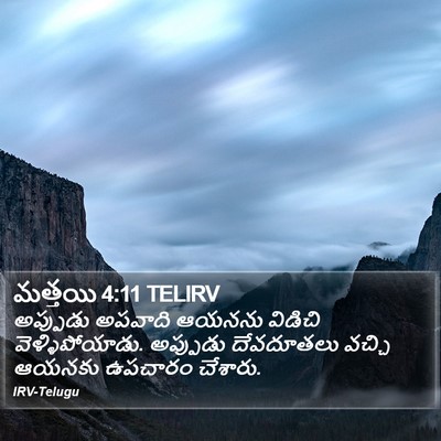 మత్తయి 4:11 TELIRV Bible Verse Image