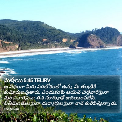 మత్తయి 5:45 TELIRV Bible Verse Image