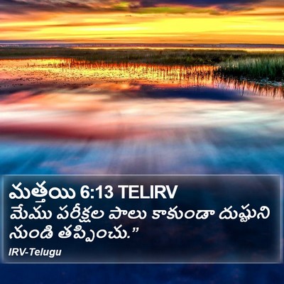 మత్తయి 6:13 TELIRV Bible Verse Image