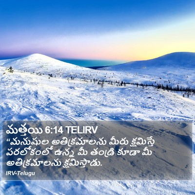 మత్తయి 6:14 TELIRV Bible Verse Image