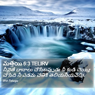 మత్తయి 6:3 TELIRV Bible Verse Image
