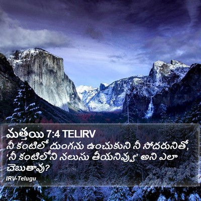 మత్తయి 7:4 TELIRV Bible Verse Image