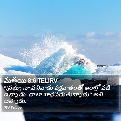 మత్తయి 8:6 TELIRV Bible Verse Image