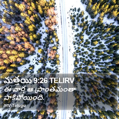 మత్తయి 9:26 TELIRV Bible Verse Image