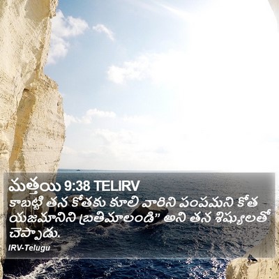 మత్తయి 9:38 TELIRV Bible Verse Image